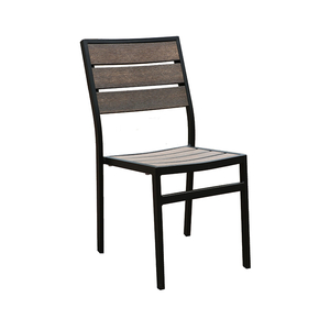Chaise de restaurant en aluminium en métal de jardin de meubles extérieurs de salle à manger de style à la maison moderne【PWC-8216-RB】