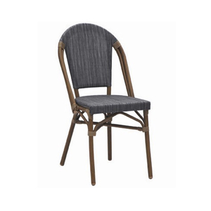 Chaise en osier en aluminium de bambou de meubles de restaurant de jardin extérieur Tc-08005